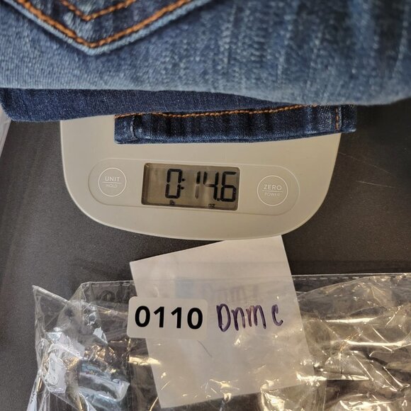 New Sneak Peek Women Blue Distressed High Rise Button Fly Skinny Jeans Size 25 - Picture 14 of 14